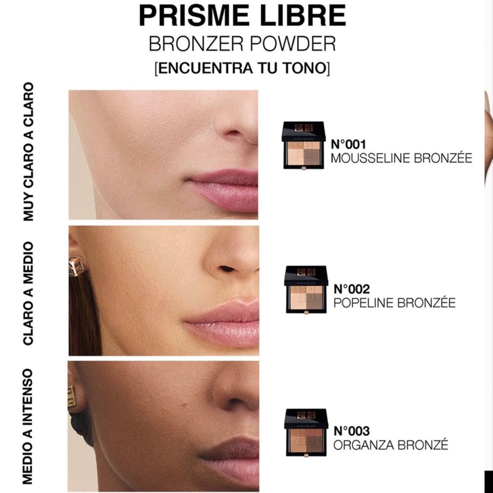 PRISME LIBRE BRONZER  POWDER 4 TONOS POLVO BRONCEADOR FIJADOR MATIFICANTE Y DIFUMINADOR (POLVO BRONCEADOR PARA ROSTRO)